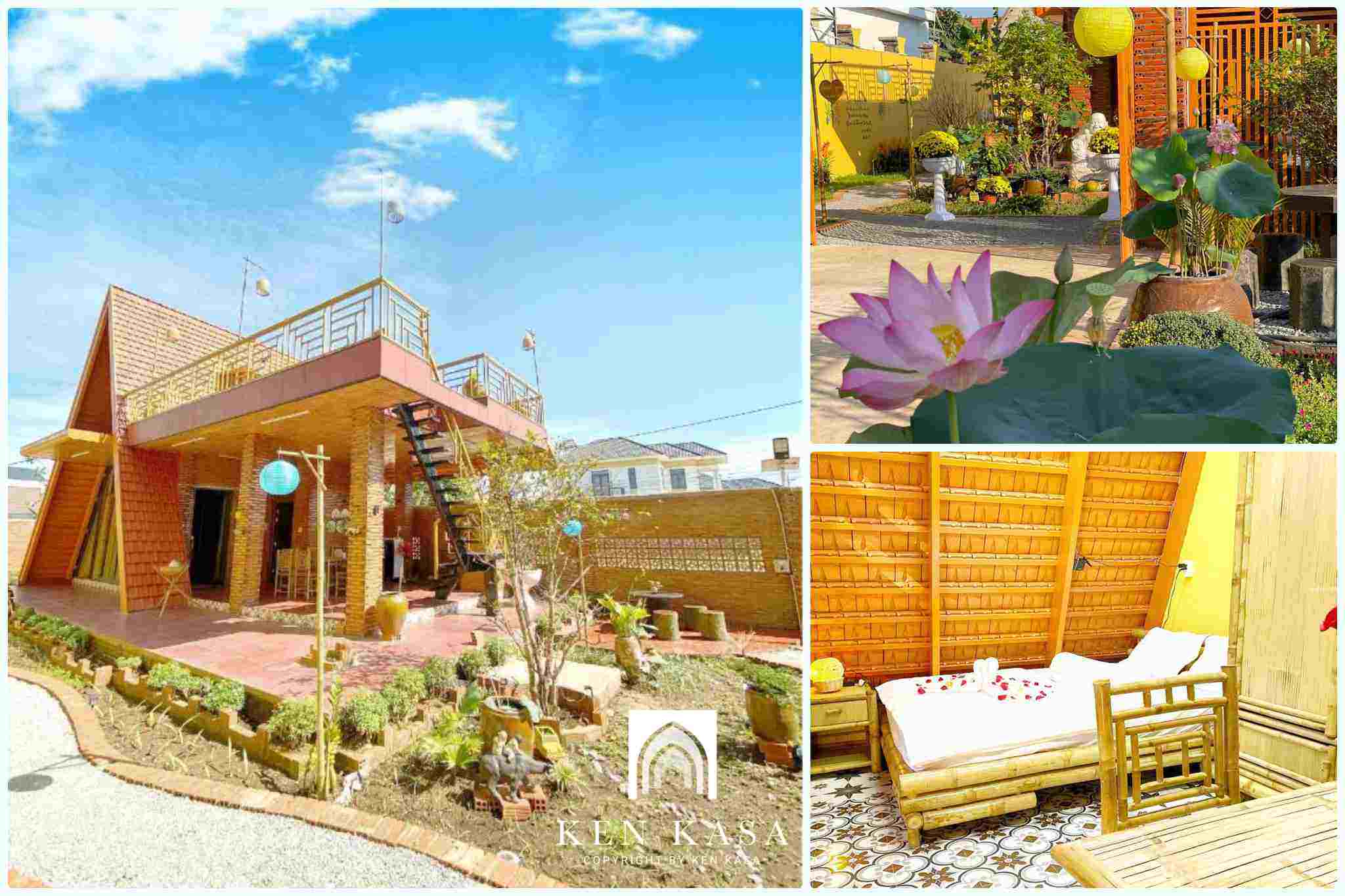 Mẫu nhà homestay phong cách đồng quê út nhà vườn 